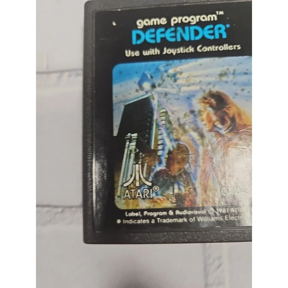 Defender Atari 2600 Video Game Cartridge (1981) CX2609 (Blue Letter)